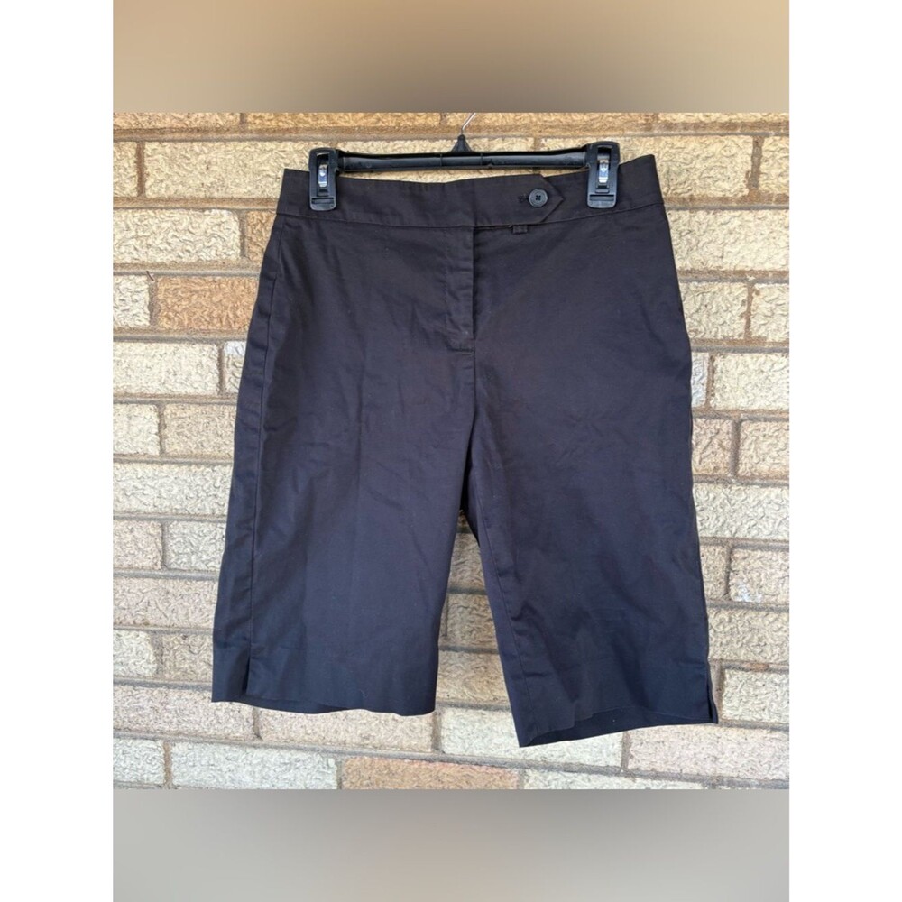 Jones New York Black Tailored Bermuda Shorts